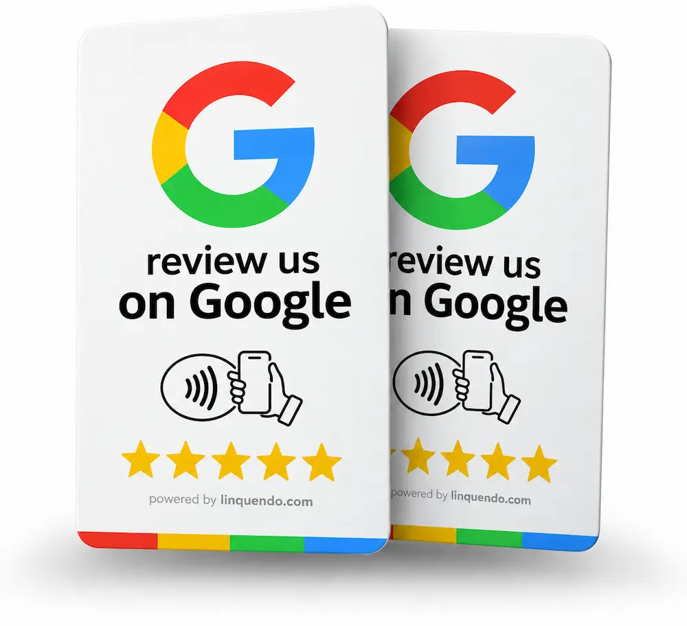 Tarjeta PVC con NFC - Google Blanco