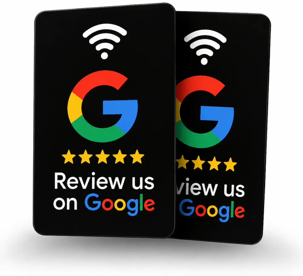 Tarjeta PVC con NFC - Google Negro