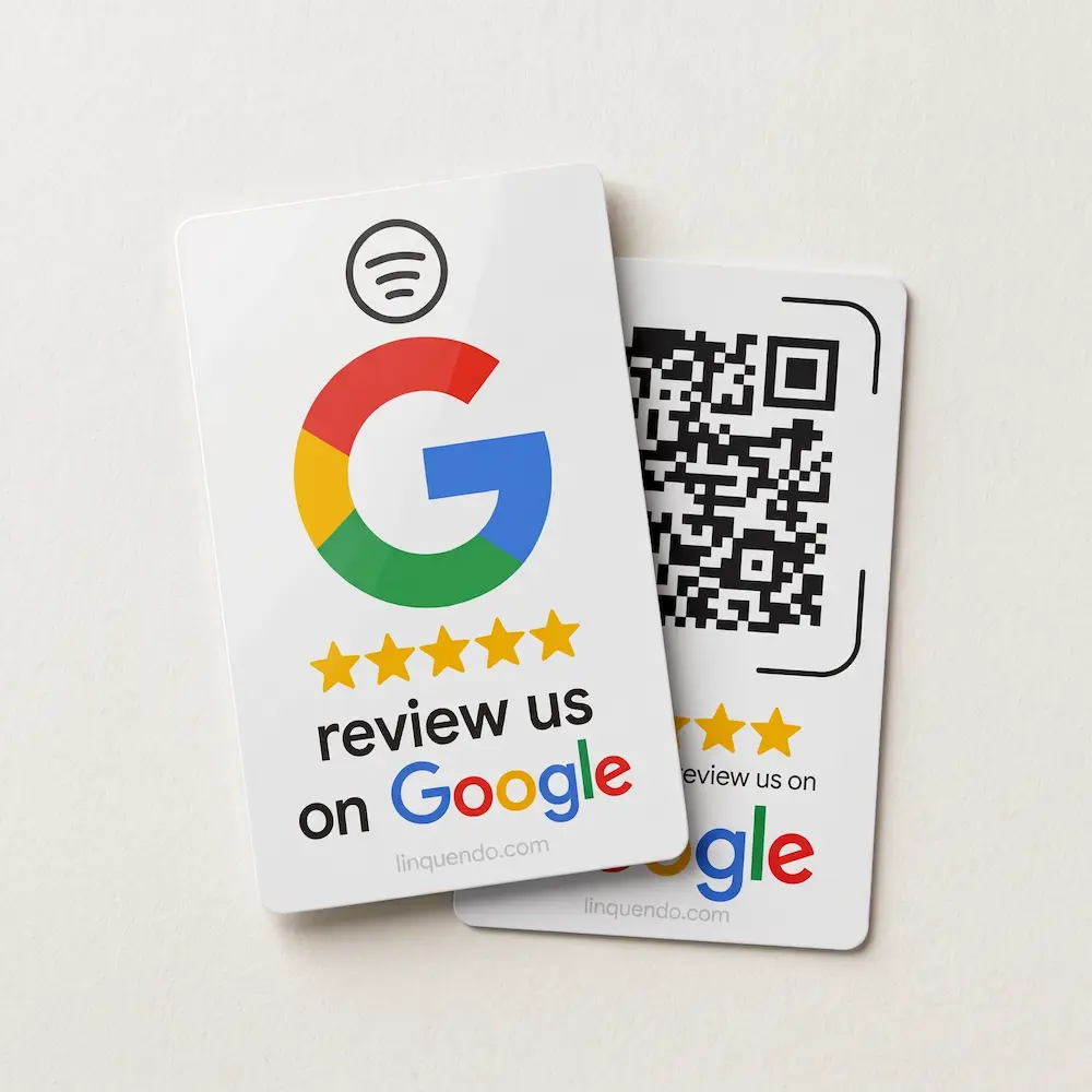 Tarjeta PVC con NFC y QR - Google